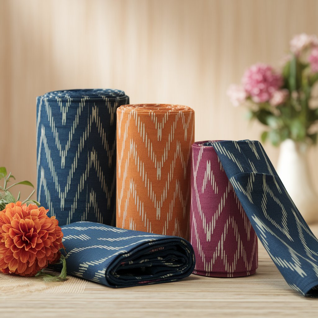 Ikat dress materiels