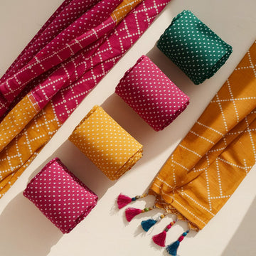 Bandini cotton dress materials