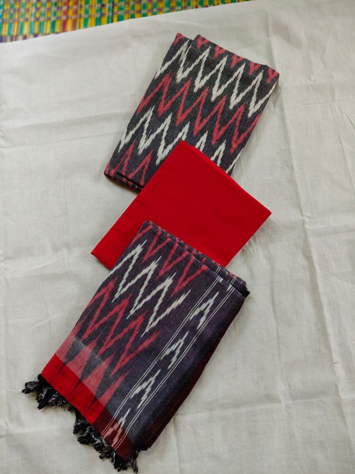 Ikat dress materiels